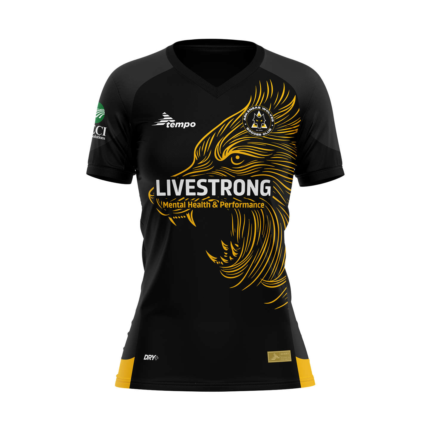 Arkansas Wolves 2026 Home Jersey – Black