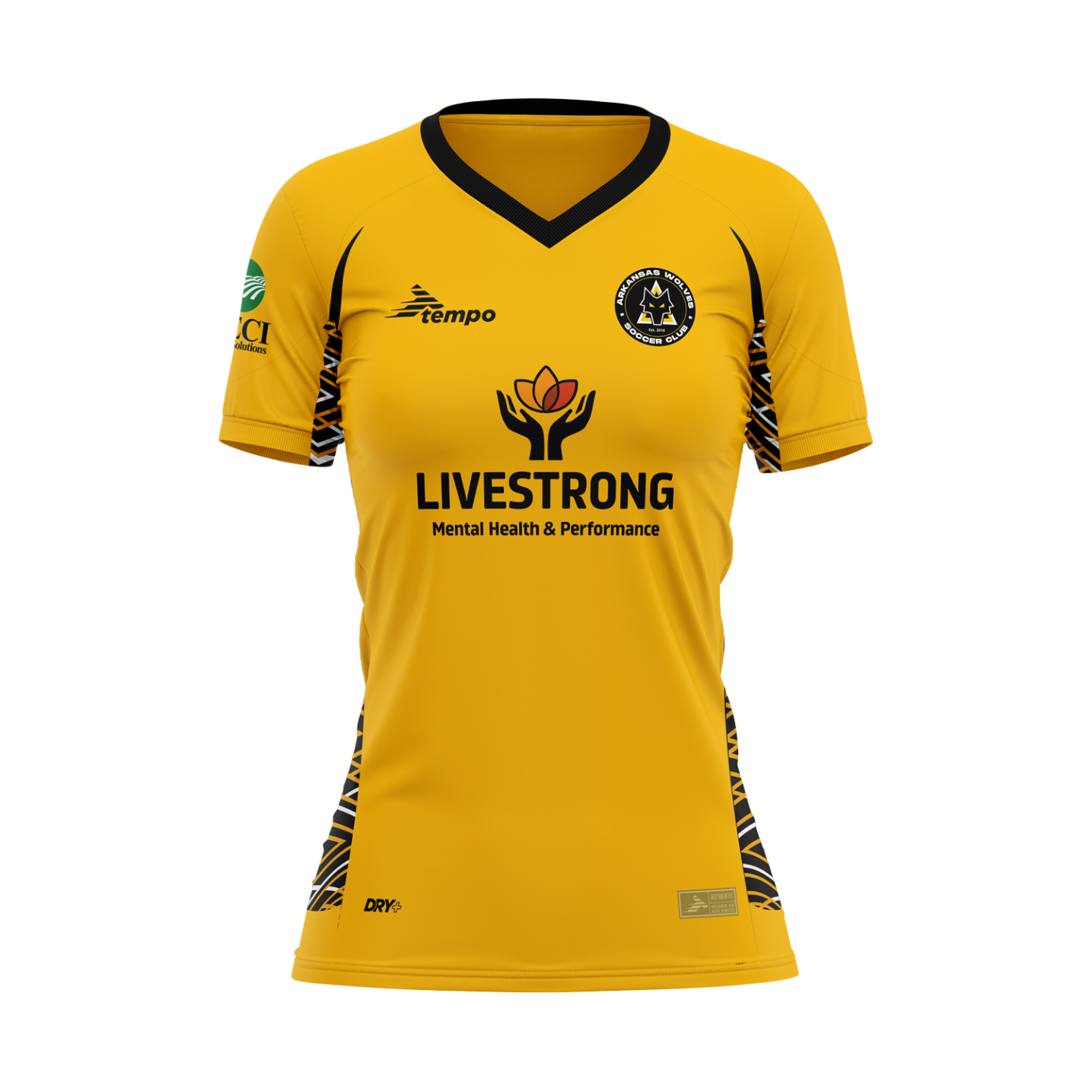 Arkansas Wolves 2026 Away Jersey – Yellow