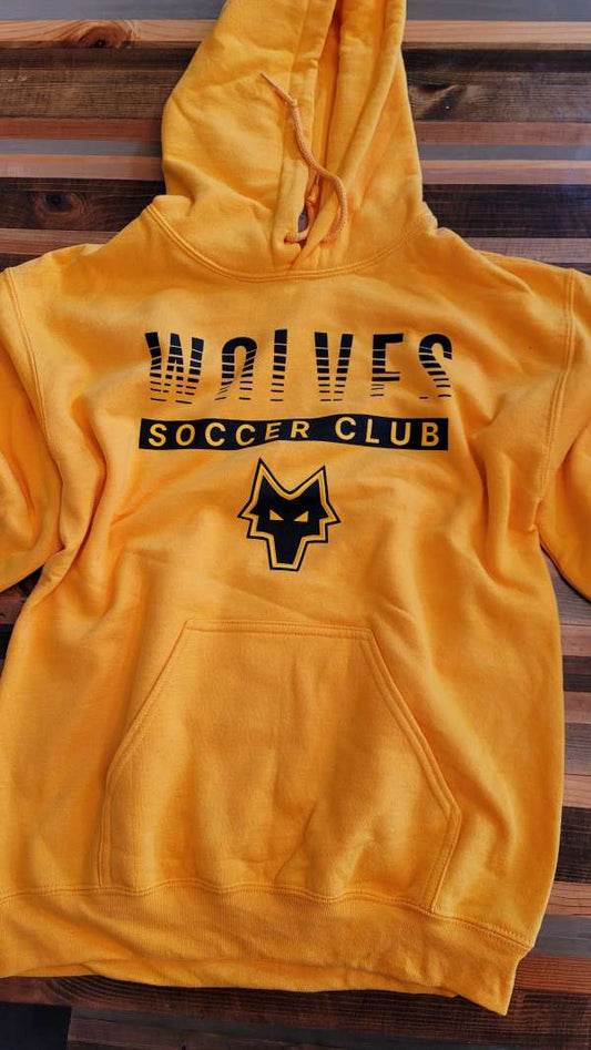 Wolves Gold Faded Hoodie