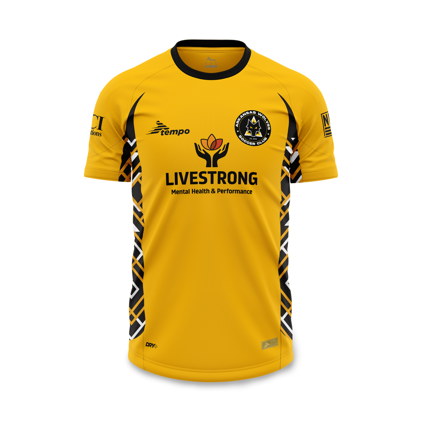 Arkansas Wolves 2026 Away Jersey – Yellow