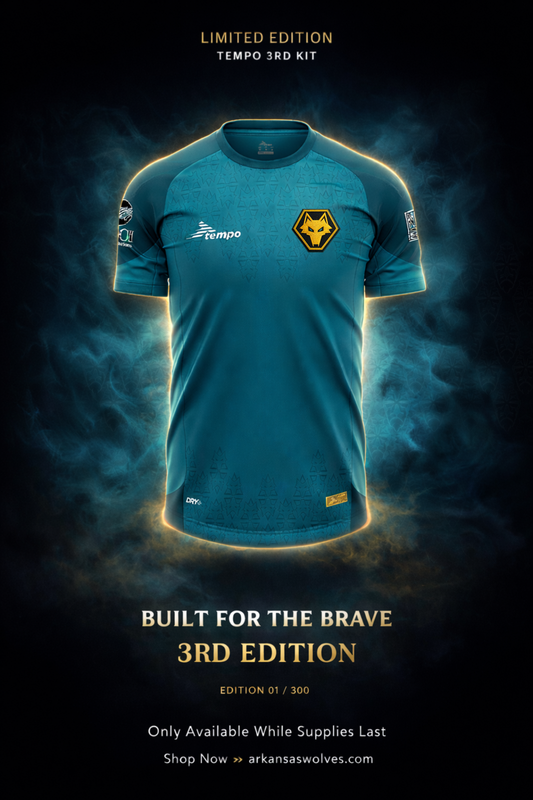 Arkansas Wolves 2026 Third Jersey – Turquoise