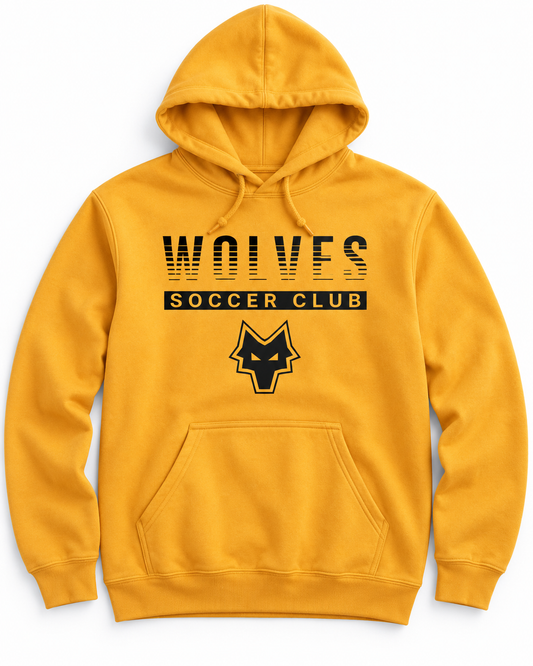Wolves Gold Faded Hoodie