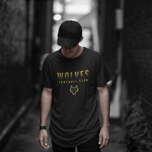 Wolves Faded Black Shirt